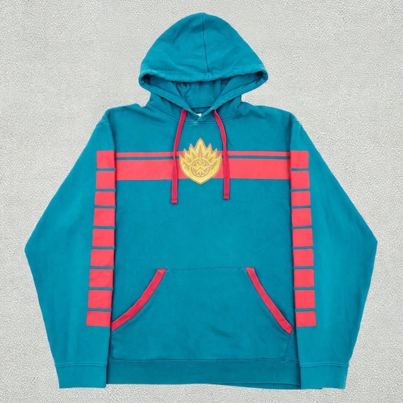 Marvel Other - Marvel Guardians of the Galaxy Hoodie Mens 2XL Teal Red Disney Store Cosplay